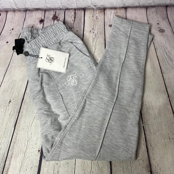 Sik Silk Men's Smart Pleated Joggers Gray - Picture 2 of 4